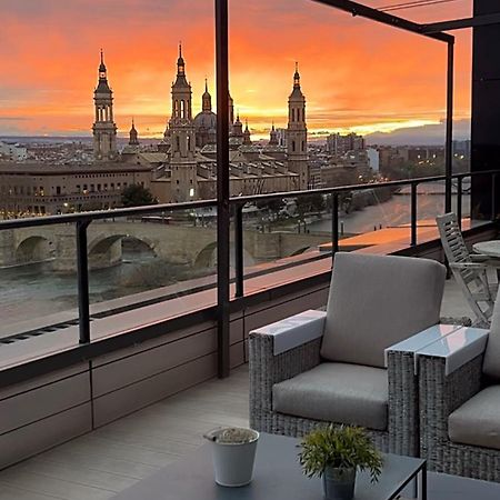 Atico Mejores Vistas Al Pilar Jacuzzi Y Garaje Zaragoza Exteriér fotografie
