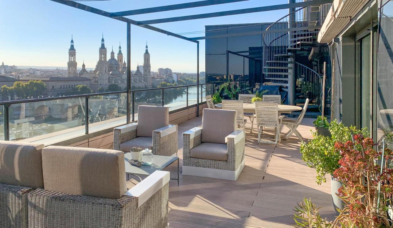Atico Mejores Vistas Al Pilar Jacuzzi Y Garaje Zaragoza Exteriér fotografie